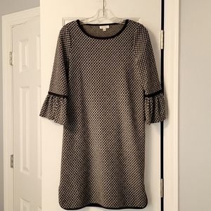 Max Studio mini dress fluted sleeves Sz S